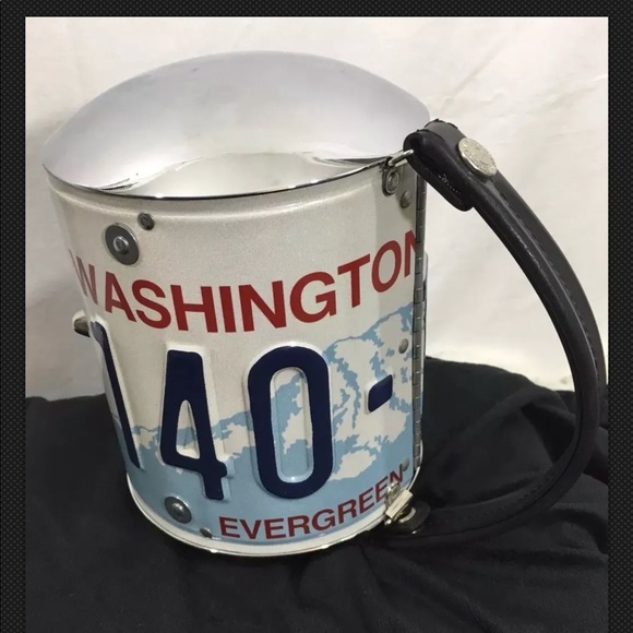 Little Earth Washington State License Plate Purse - Picture 3 of 5